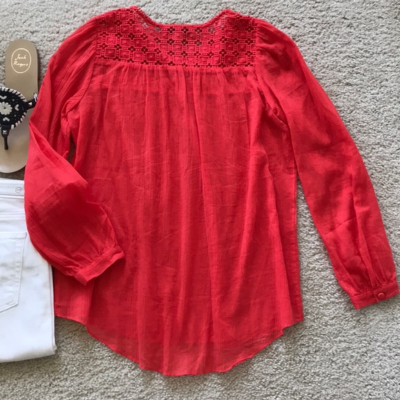 J. Crew Embroidered Gauze Top - Picture 5 of 7